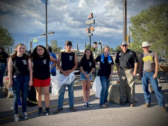 Students from Centennial, Las Cruces and Mayfield FFA sold and roasted a total of 38,800 pounds of Gillis Farms green chile.