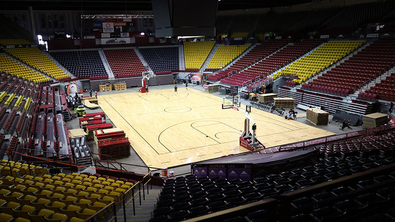 New Mexico State University Pan American Center court