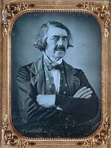 James Kirker (Don Santiago Kirker, King of New Mexico), [Indian fighter and trapper, lived in St. Louis 1817-1821]. Daguerreotype by Thomas M. Easterly,  1847 Missouri History Museum Archives. Easterly Daguerreotype Collection  n17198