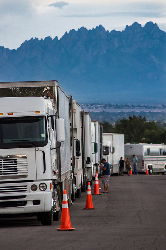 With the Organ Mountains in the background, semis brought equipment to Las Cruces in 2018 as Clint Eastwood returned to Las Cruces to direct and star in “The Mule.” The movie grossed almost $175 million and pumped more than $1 million into the Las Cruces economy.