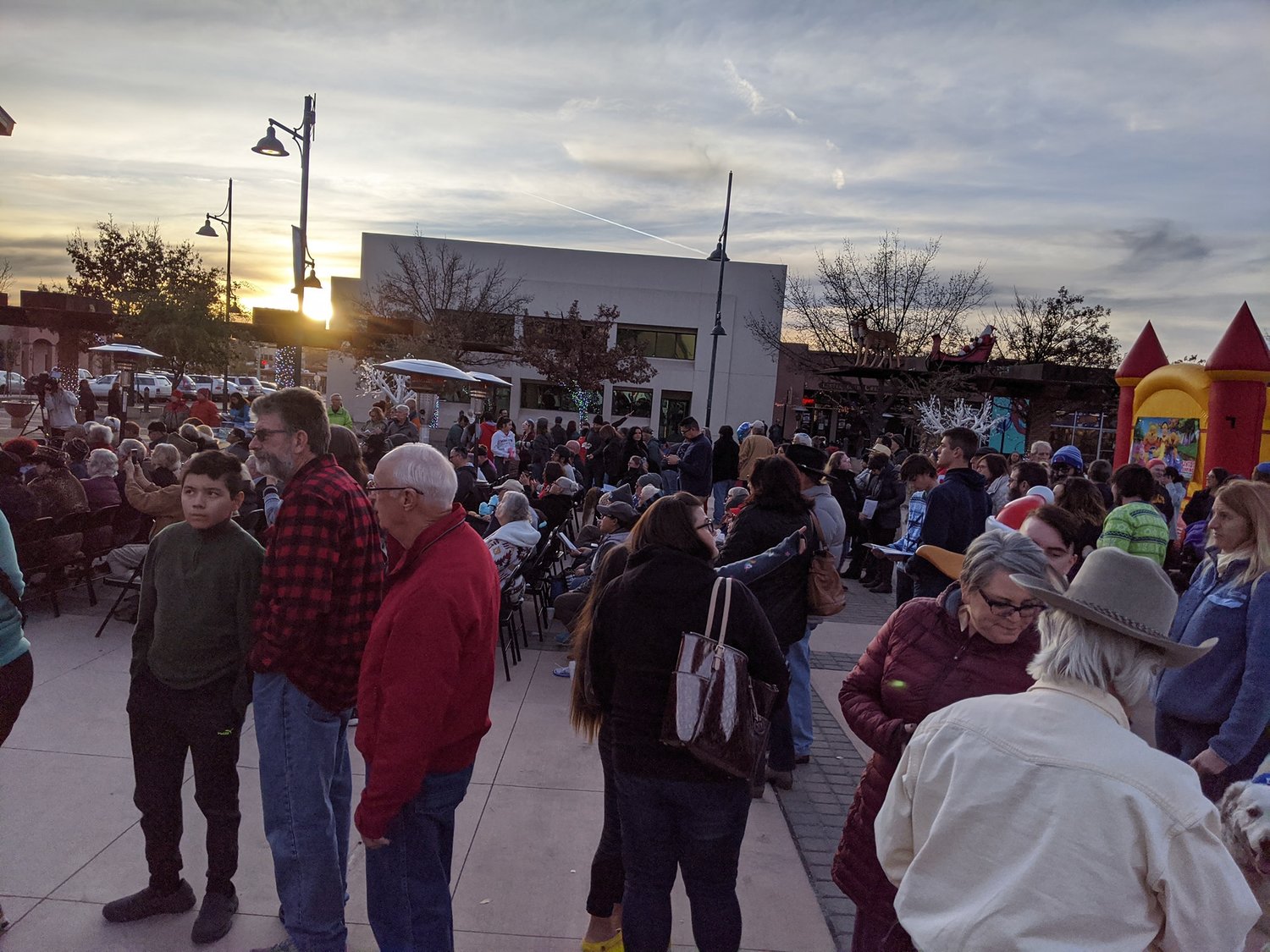 Photo from the 2019 Chabad of Las Cruces Menorah Lighting. The center held a drive-through celebration in 2020 because of the pandemic.