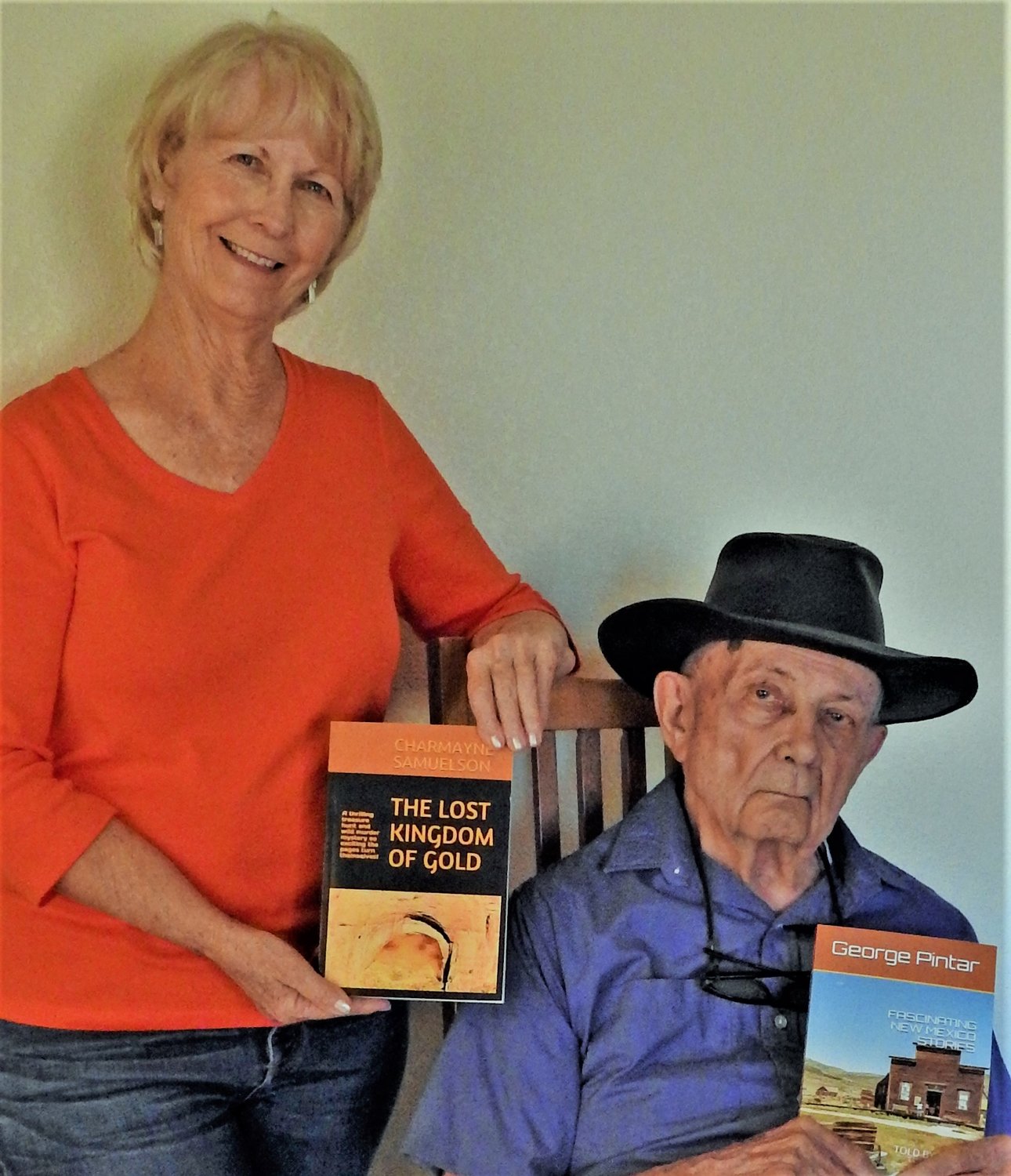 Las Cruces Writers Group members and authors George Pintar and Charmayne Samuelson