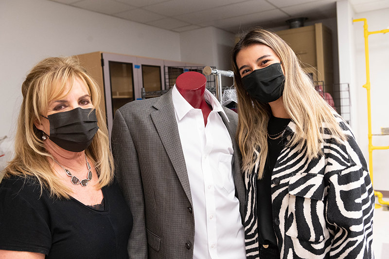 Kelley Coffeen (left), an assistant college professor in Family and Consumer Sciences and co-advisor of Aggie Fashion Club, said the partnership with the National Retail Federation offers students access to the fashion industry in areas including merchandising, accounting, supply management, and more.