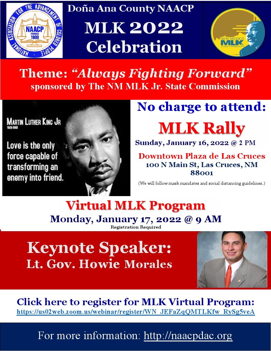 Flyer for this year's MLK event