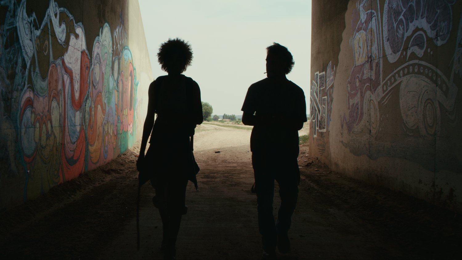 Nick Check and Imani Caldwell filming Brandon Tyler’s short film “Arkansas, Etc.”