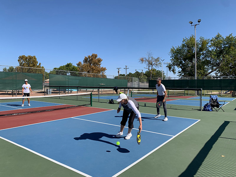 Apodaca Park, 801 E. Madrid Ave., has become ground zero for pickleball players after the city dedicated renovated courts that can be used to play the sport, day and night.