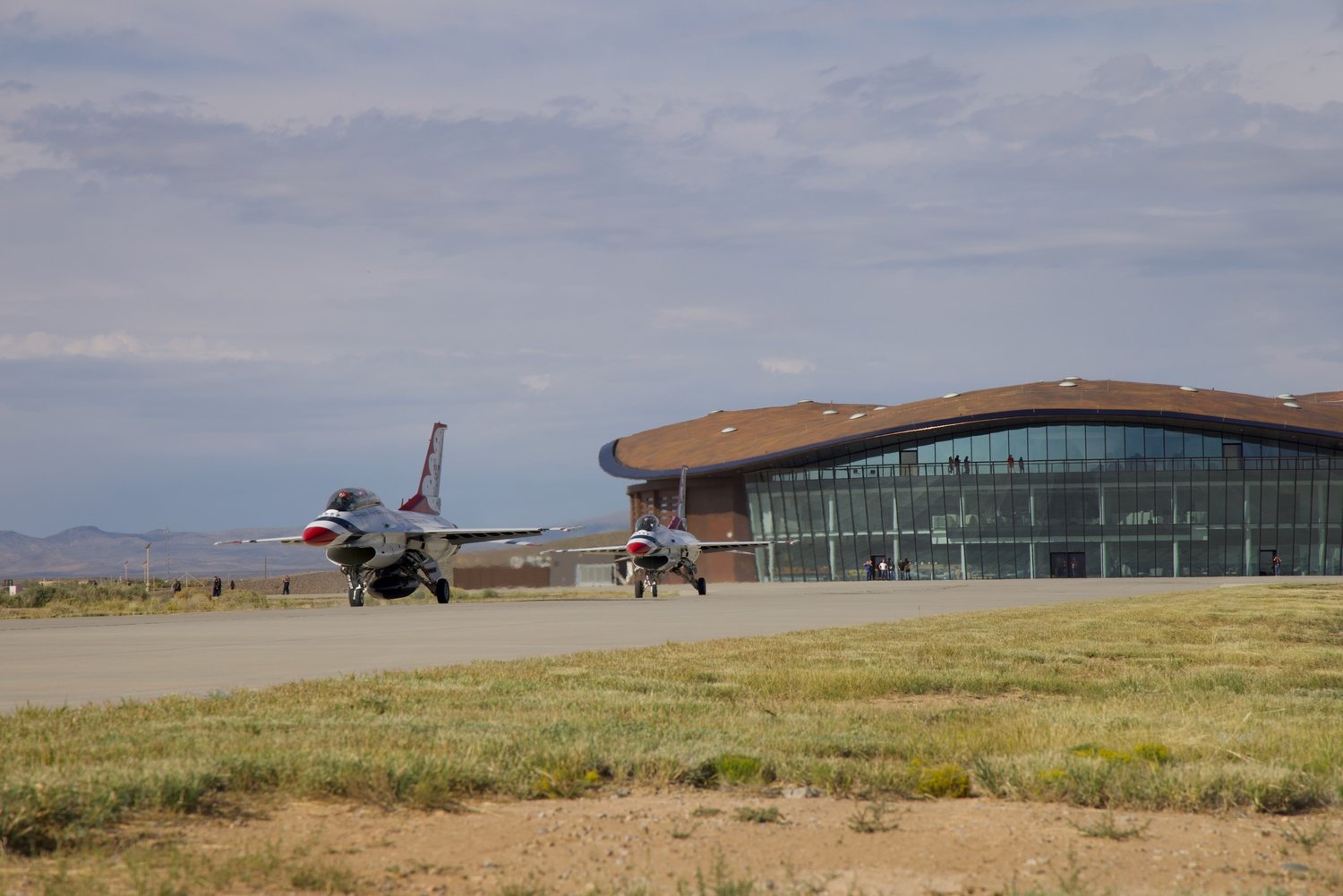 Thunderbirds at Spaceport America’s Horizontal Launch Area.