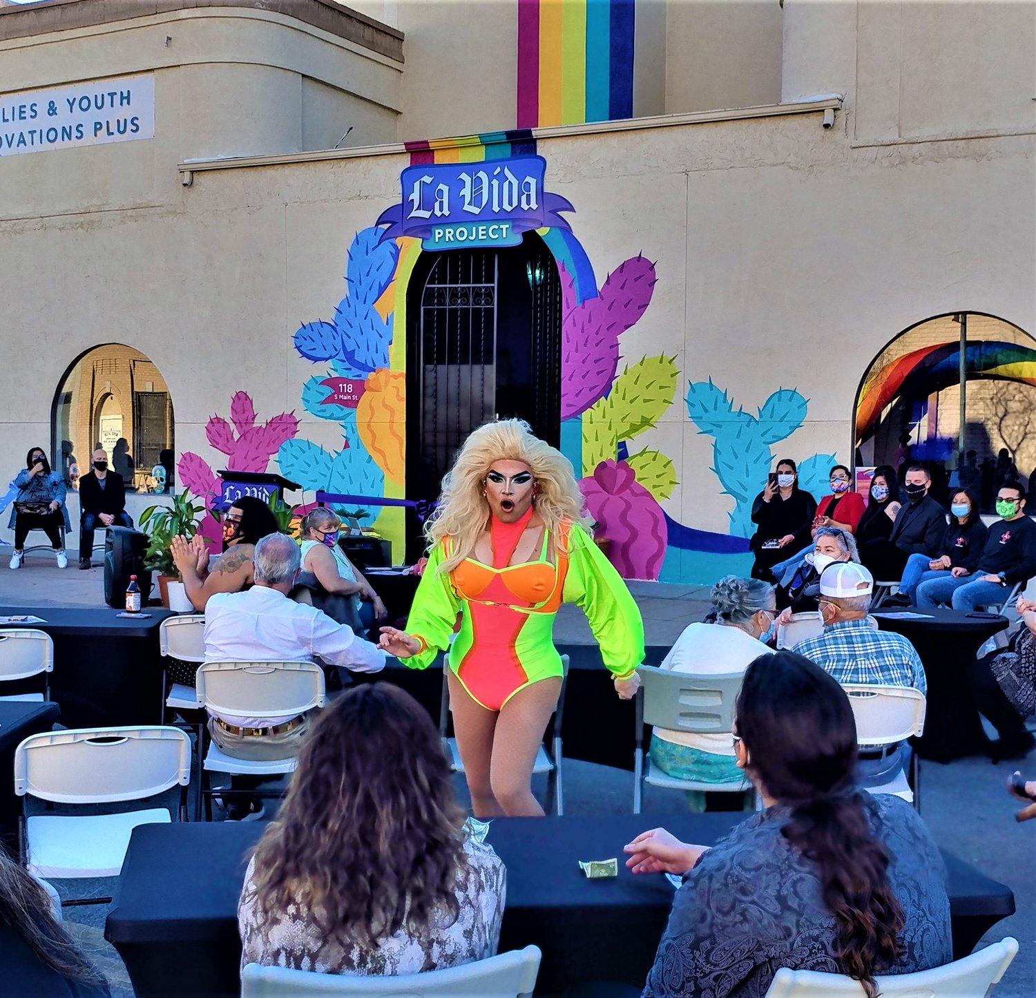Holly XO performed Jan. 7 as FYI+ held the grand opening for the La Vida Project Innovative Youth Programs and Resource Center in downtown Las Cruces.
