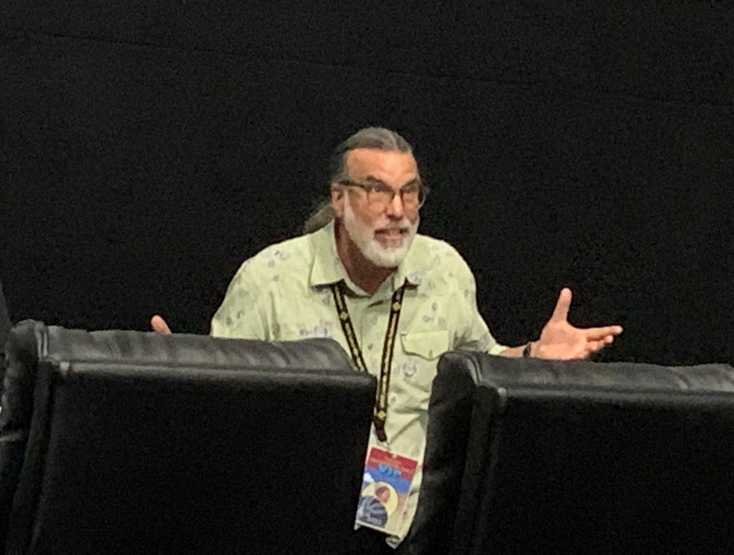 Don Foster, longtime Hollywood executive producer from “Rosanne” to “Two and a Half Men” and “Big Bang Theory,” took part in Friday’s screenwriting panel for the film festival.