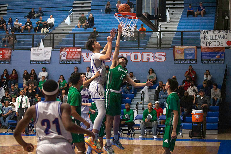 The Las Cruces High boys basketball team beat Albuquerque
High 84-34 in the opening round of the 5A state playoffs.