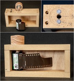 Here is a look inside the pinhole camera that a couple of local
photographers built as a project.