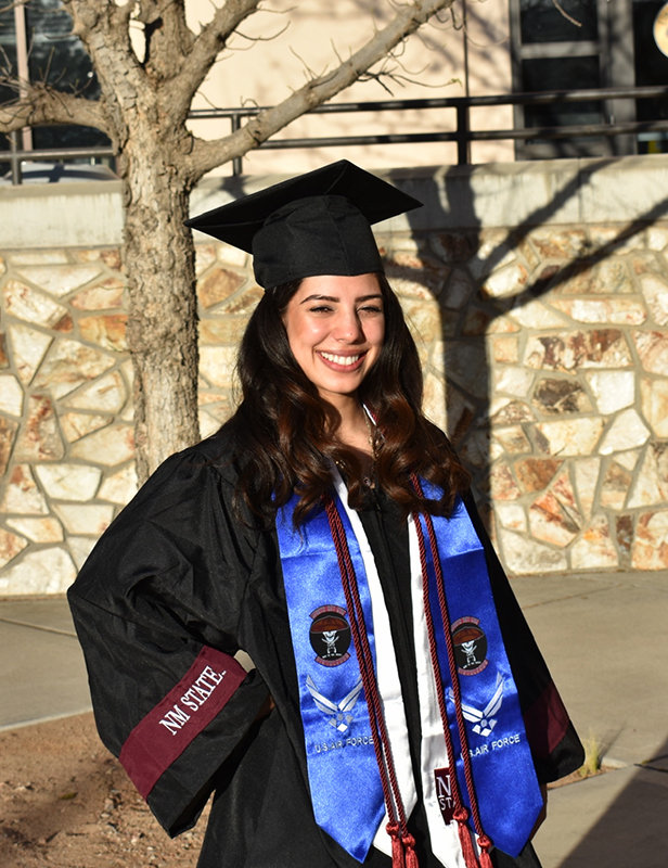 Victoria Martinez will receive a bachelor’s
degree in nursing from New Mexico State
University Saturday, May 7.