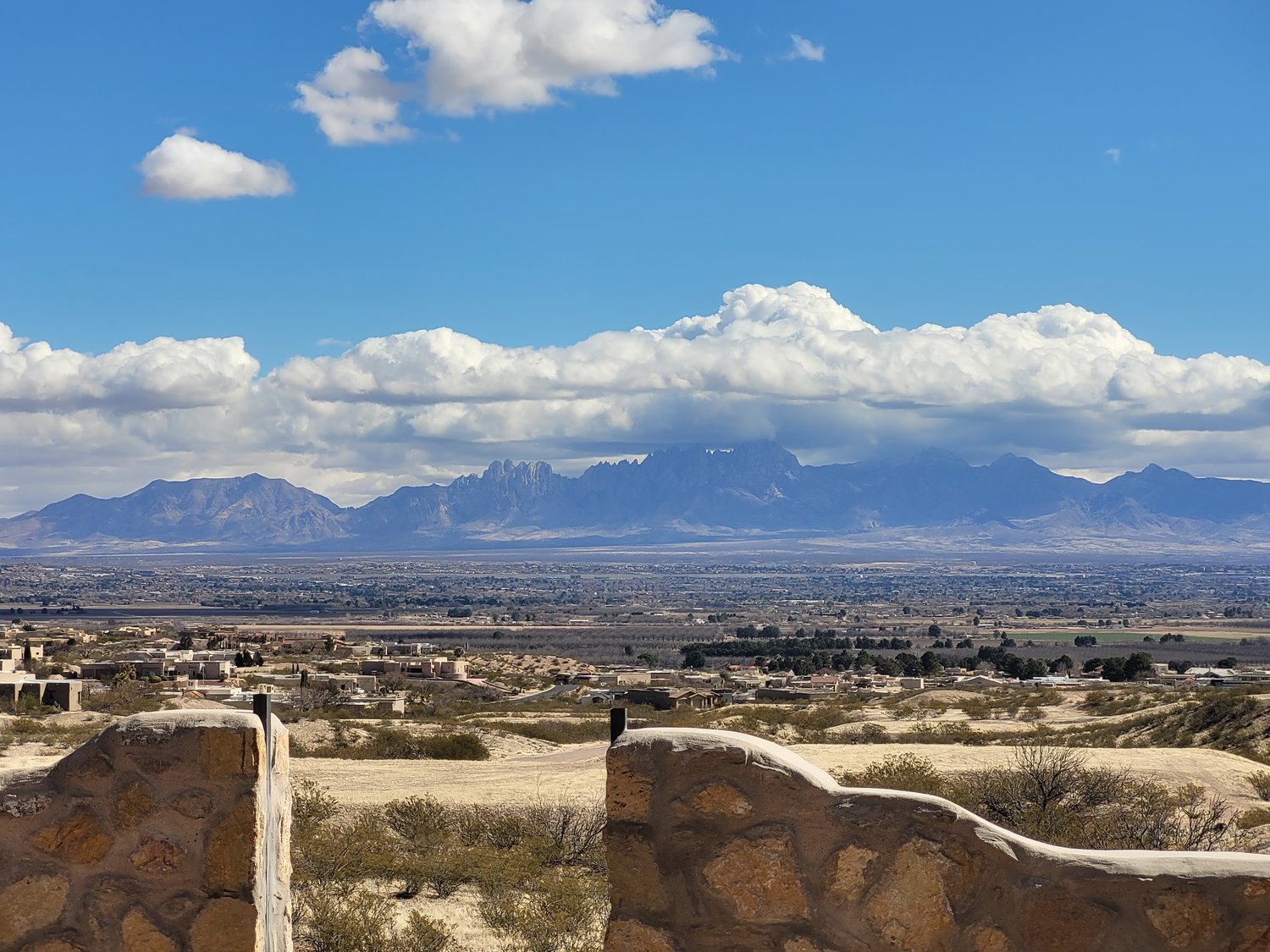The view of the Organ Mountains from Las Cruces Home Builders Association’s 2022 Casa for a Cause house.