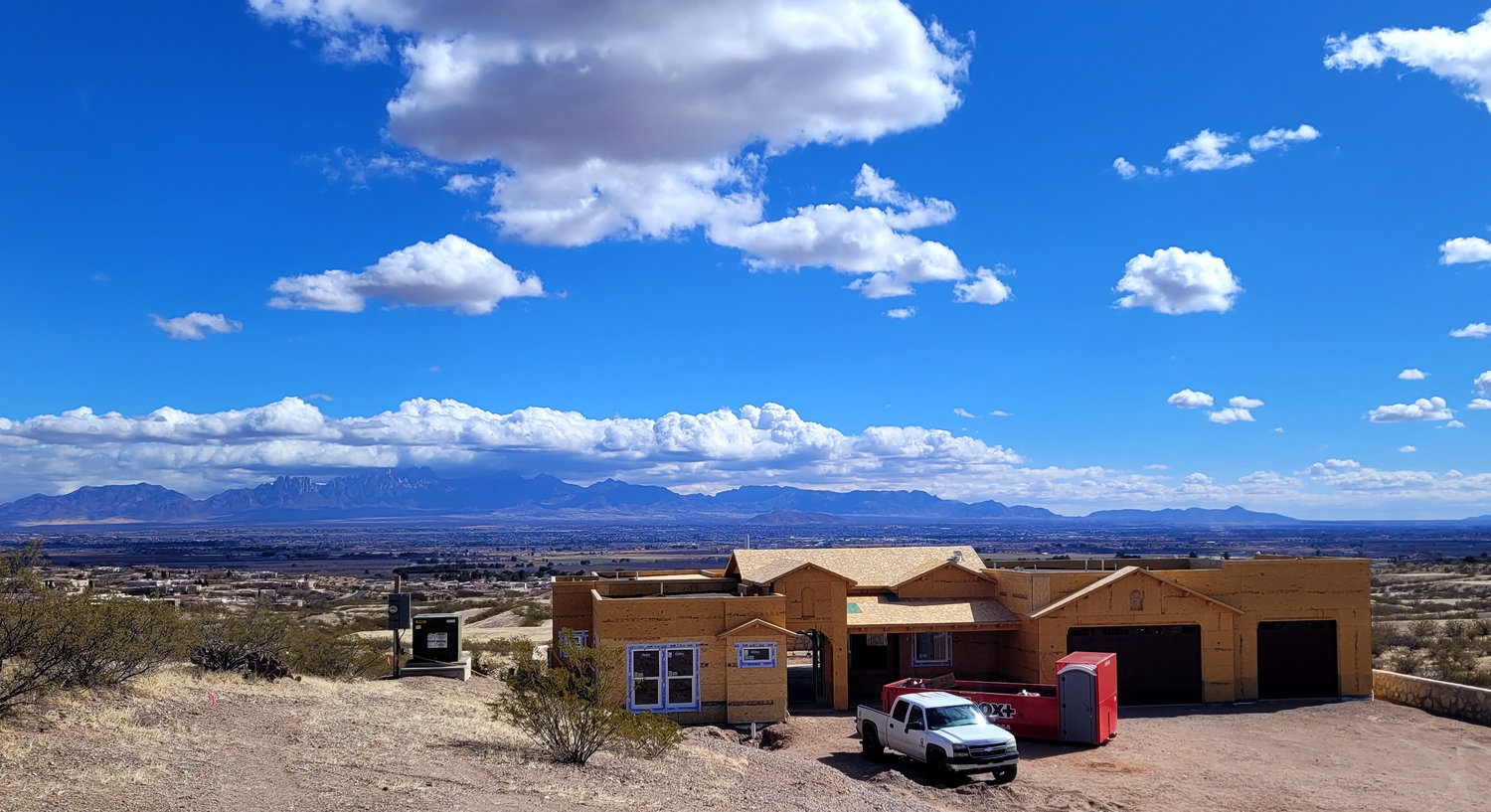 Las Cruces Home Builders Association’s 2022 Casa for a Cause house under construction.