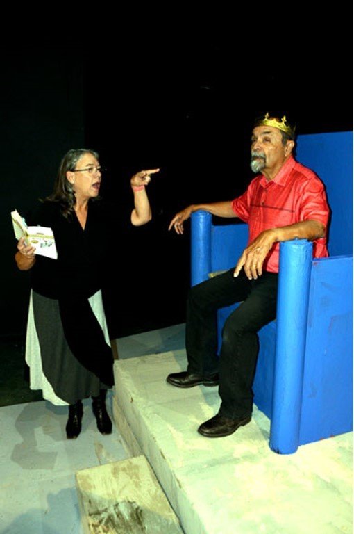 "The Standby Lear" stars Ed Montes and Nancy Clein Tafoya.