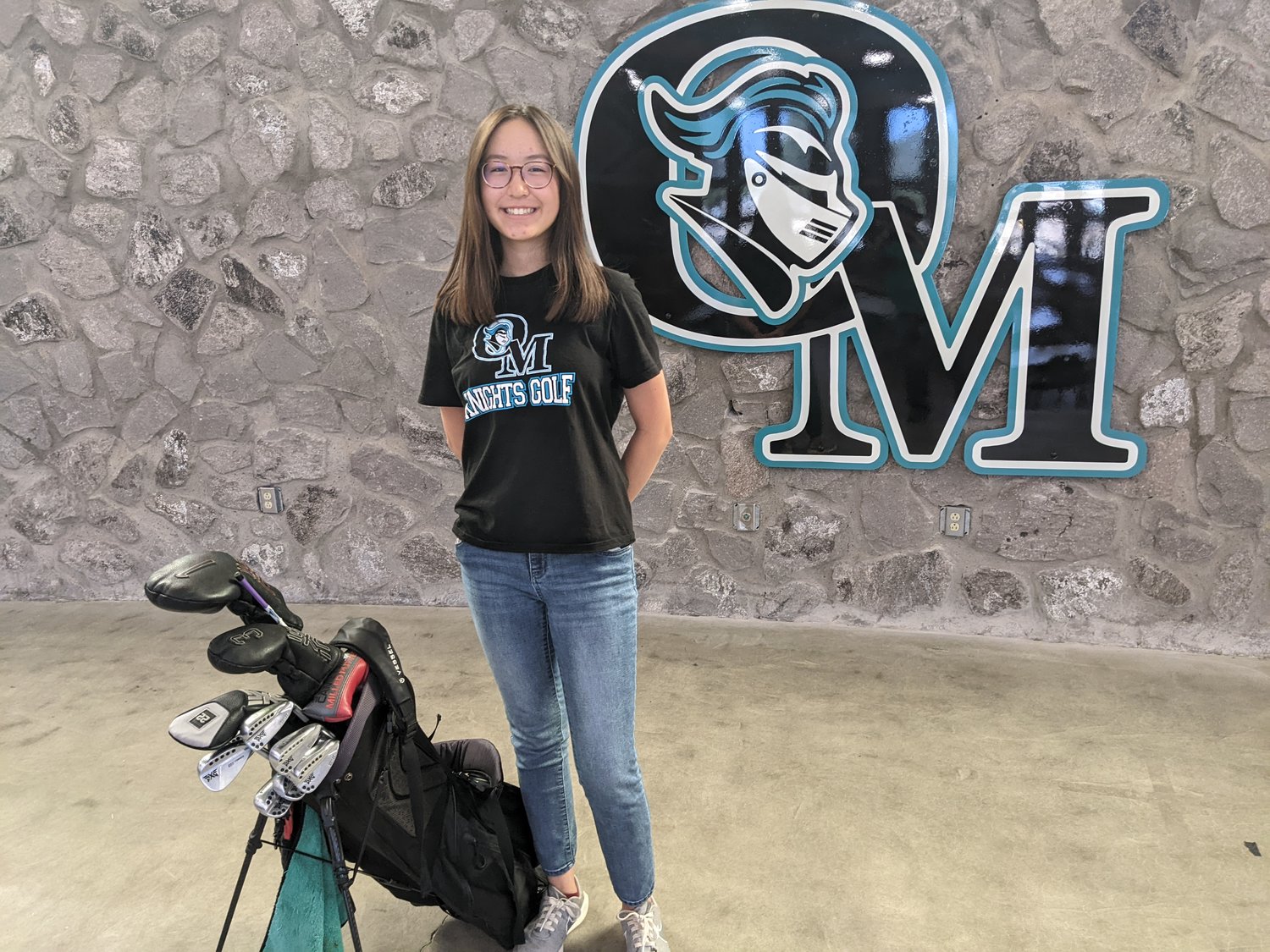 Eleanor Warden, an eighth-grader golfing for Organ Mountain High, won the state 5A girls golf championship in May.