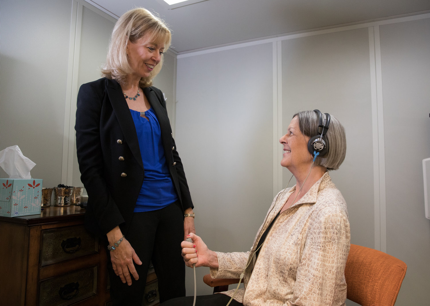 Dr. Kelly Frost Churchill with Expert Hearing Care clients
