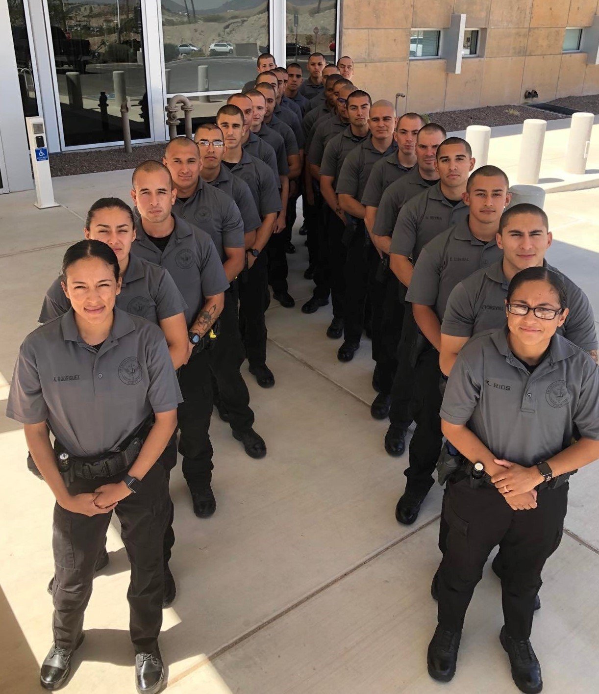 Cadets who graduated from the Las Cruces Police Department Academy June 17