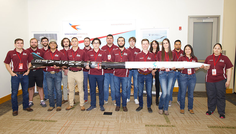 New Mexico State University’s Atomic Aggies’ rocket, Rising Phoenix, won the Chile Cup at the 2022 Spaceport America Cup.