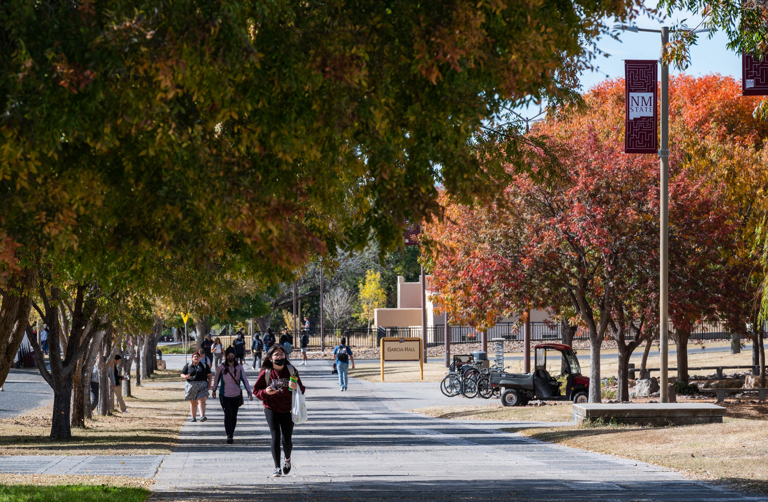 Fall Colors on the main campus of New Mexico State University. Fall 2021. (NMSU photo by Josh Bachman