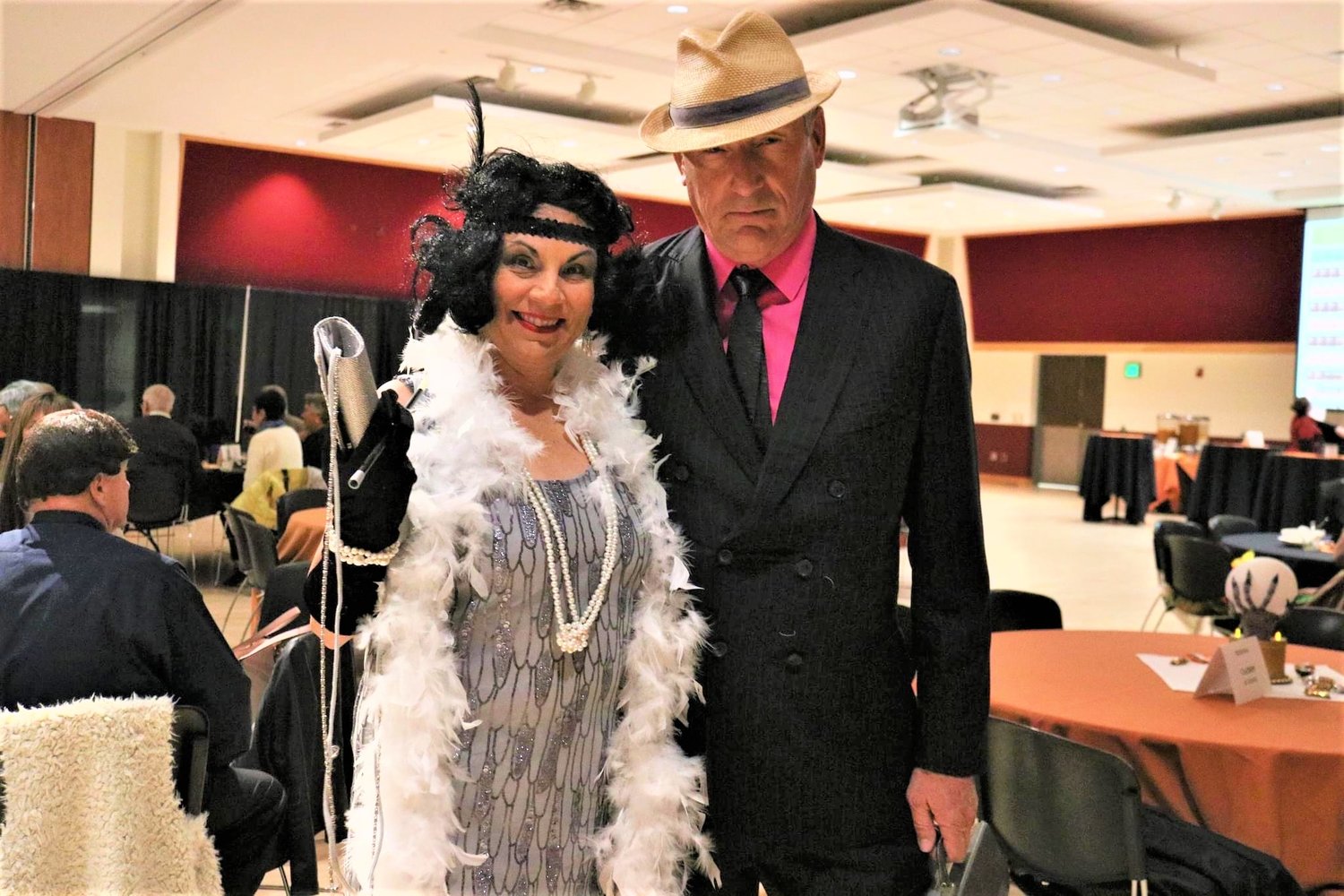 Las Cruces Mayor Pro Tempore Kasandra Gandara and state Sen. Bill Soules, D-Doña Ana, dressed up for a recent Celebrity Karaoke event.