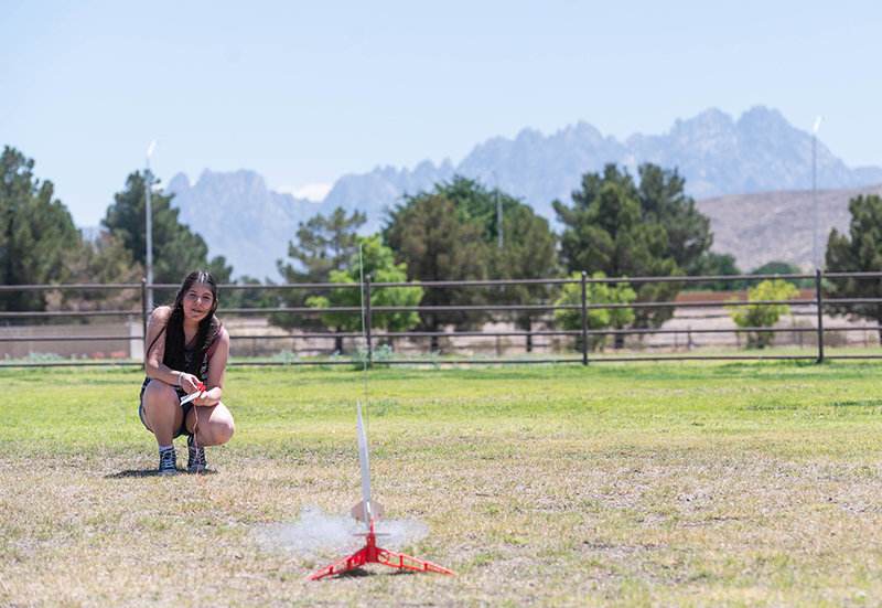 Las Cruces High School student Daniela Salgado participated in the 2022 Crimson Summer Institute at New Mexico State University for the TRIO Upward Bound Gadsden Independent School District/Las Cruces Public Schools Program.