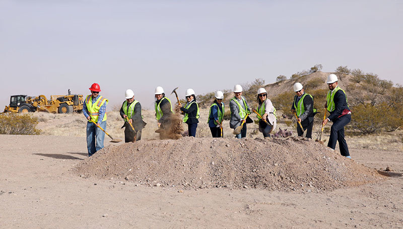 Feb. 15, 2022 groundbreaking for the East Mesa Recreation Complex