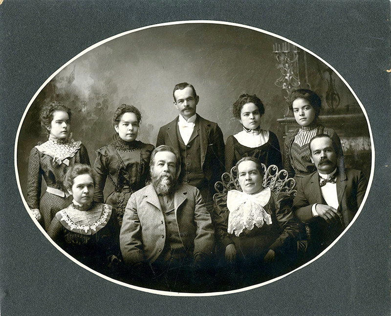 The $350,000 grant was awarded in May and will be used to digitize and increase access to 15,000 pages of original correspondence from the Amador family, a prominent pioneer Mexican American family that settled in Las Cruces in the late 1840s. Photo of Martin and Refugio Amador surrounded by their seven children in a family portrait taken in Las Cruces around 1900.
