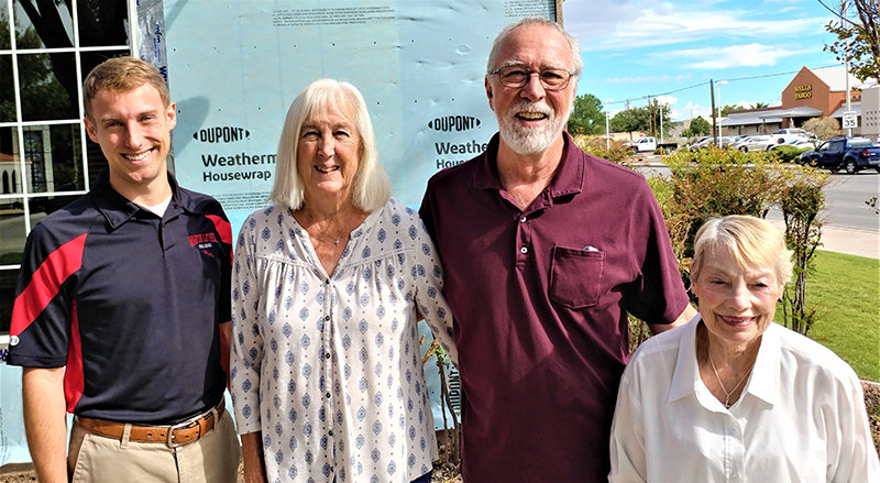 Left to right are Cross of Christ Lutheran Church Pastor Nathanael Jensen and congregation members, Julie Baker, Allan Baker and Rose Mary Pedersen.