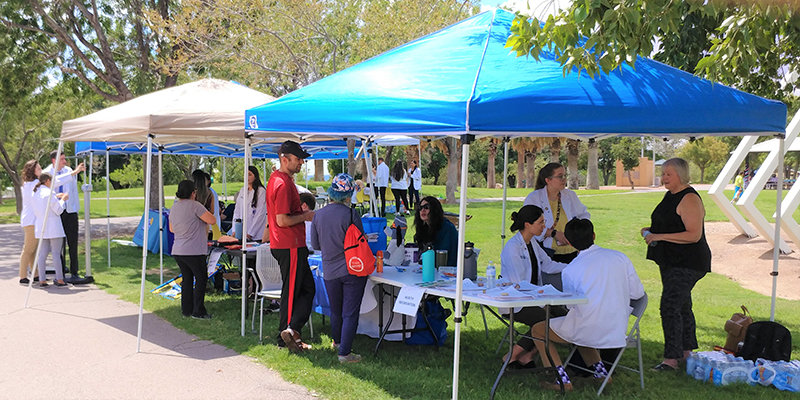 Burrell College of Osteopathic Medicine and La Casa, Inc. hosted a community health fair on Saturday, Aug. 27, at Young Park.