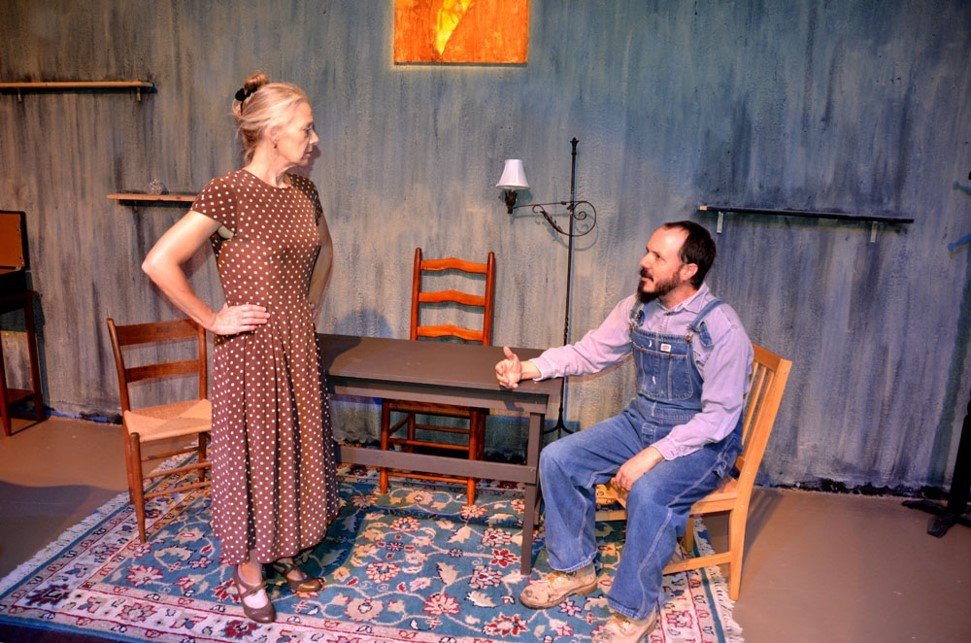 Karen Buerdsell and Darin Cabot in Black Box Theatre’s production of “The Glass Menagerie,” by Tennessee Williams, which opens Friday, Sept. 23, for a three-weekend run at Black Box Theatre (BBT).
