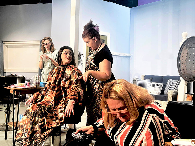 “Steel Magnolias” in rehearsal at Las Cruces Community Theatre.
