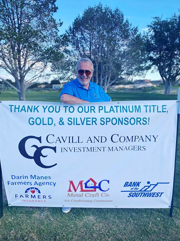 Ron Cavill of Cavill and Company Investment Managers was the chief sponsor of the 2022 Progress Club fundraising golf tournament.