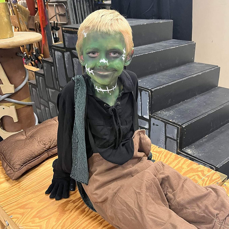 A Children’s Theatre of the Mesilla Valley will present “Kid Frankenstein” Oct. 21- 29 at the Rio Grande Theatre. Pictured is the Green Cast Frankenstein's Monster.