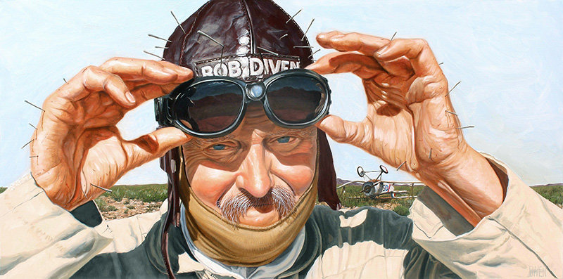 Bob Diven Self Portrait as test pilot