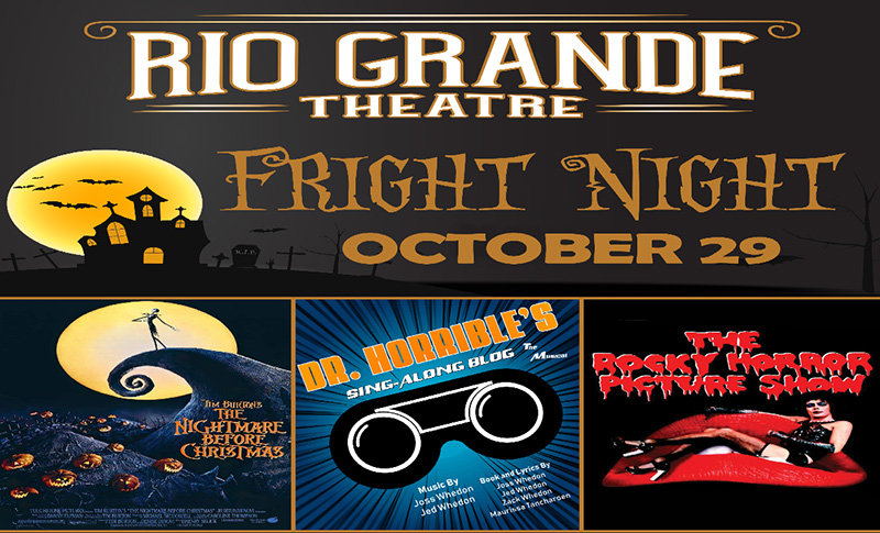 Come spend a spectacularly spooky day with us Oct. 29 at the Rio Grande Theatre, 211 N. Main St., as we monster mash our way through three great interactive films!