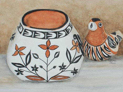 “Pottery and Bird,” by Sue Ann Glenn