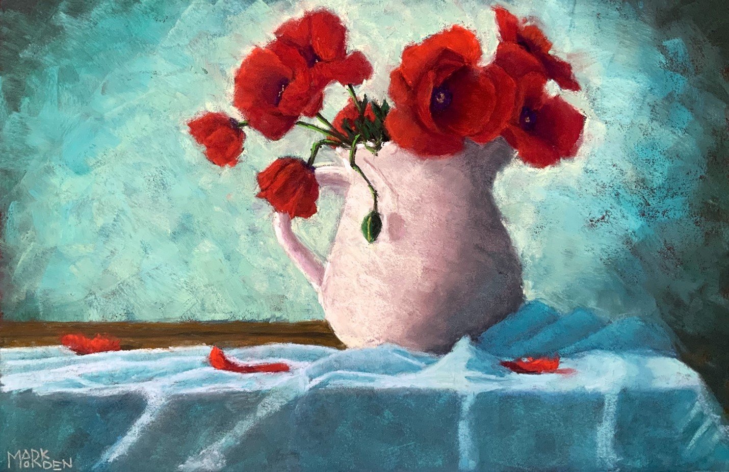 By A Pitcher of Poppies by Mark Morden