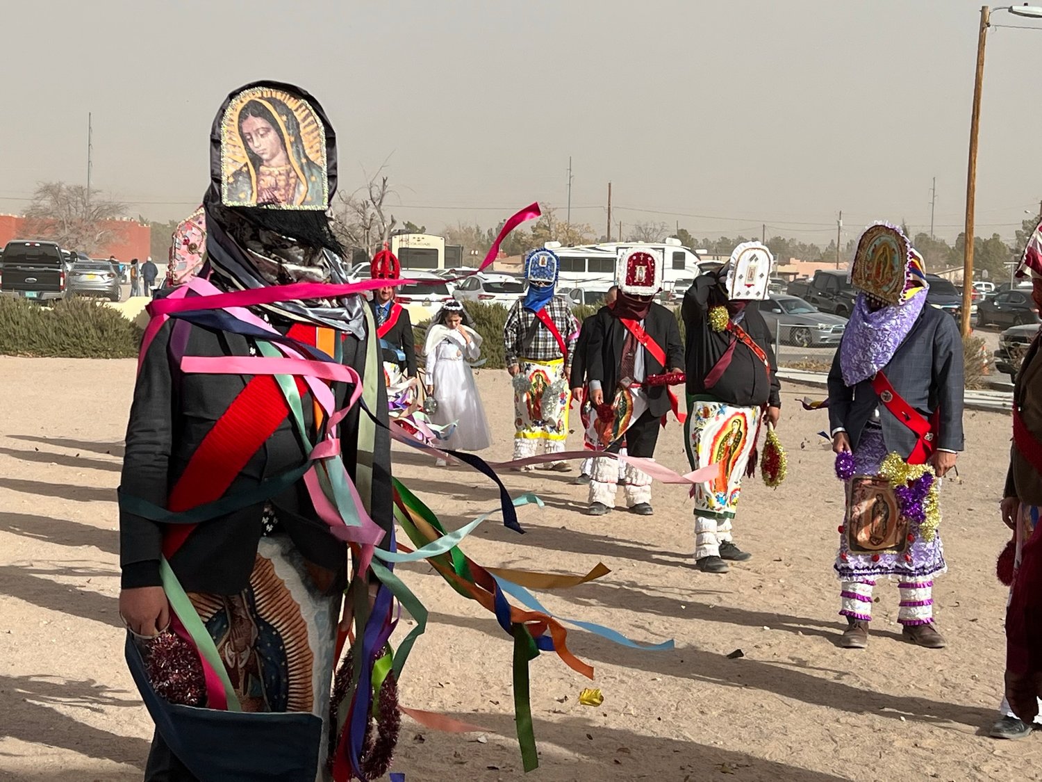 Danzantes at Tortugas Pueblo celebrate Our Lady of Guadalupe on Monday, Dec. 12, the last day of the feast days.