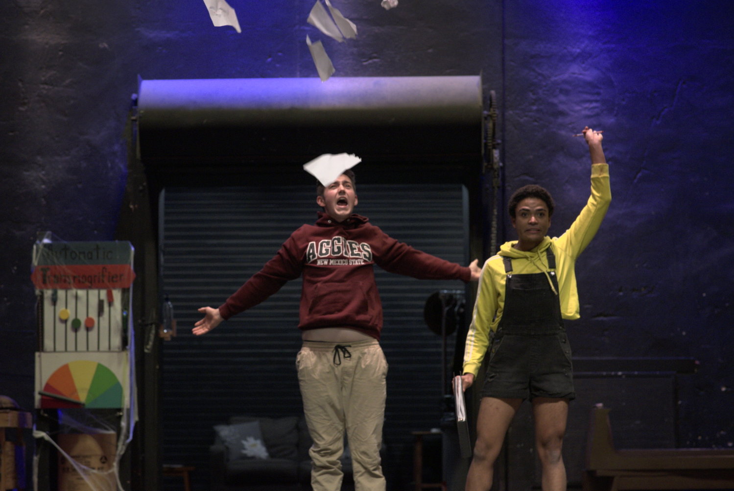 Blank Conversations Theatre Company members rehearse “Green Day’s American Idiot”