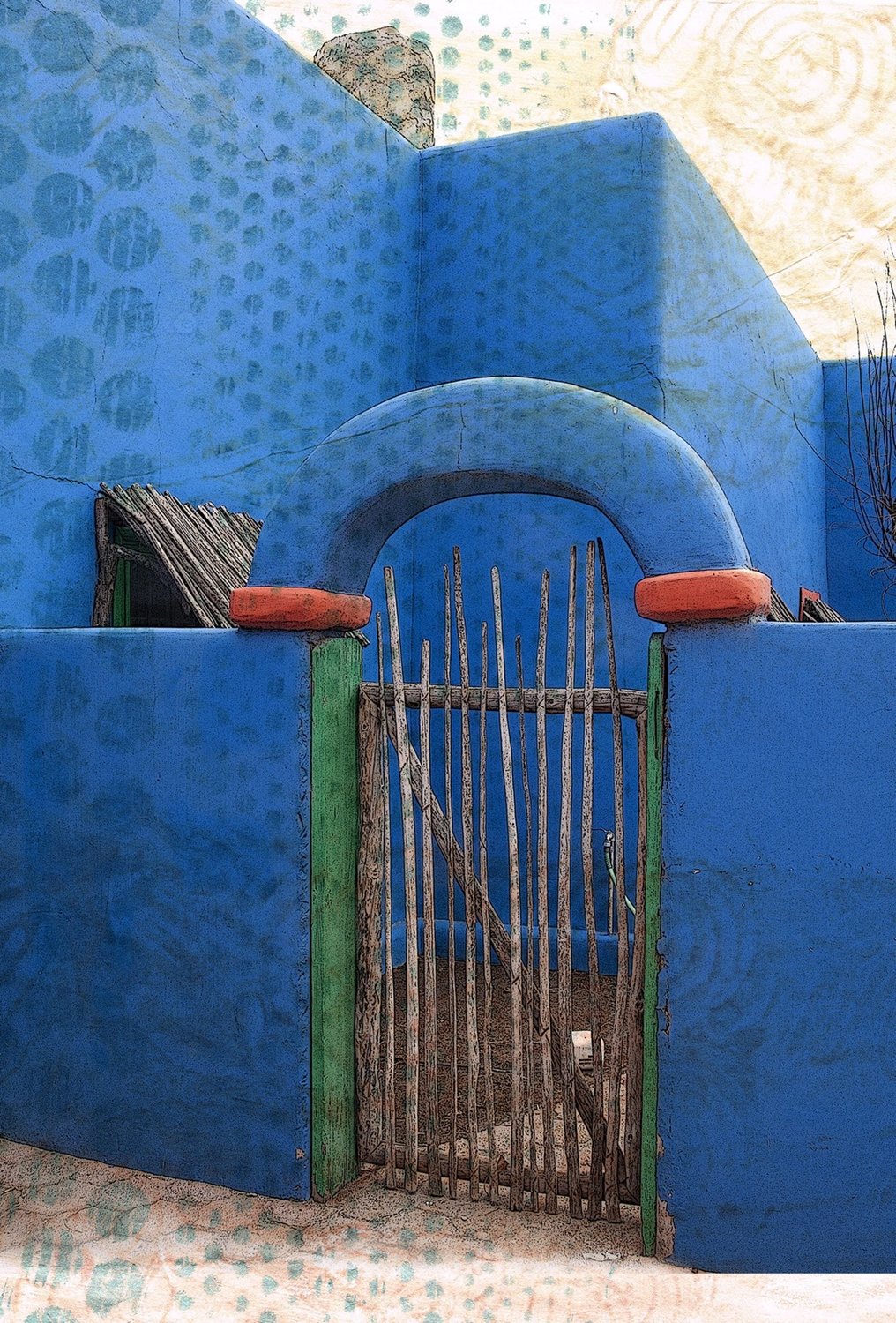 “Blue Wall of Mata Ortiz” by Naida Zucker.