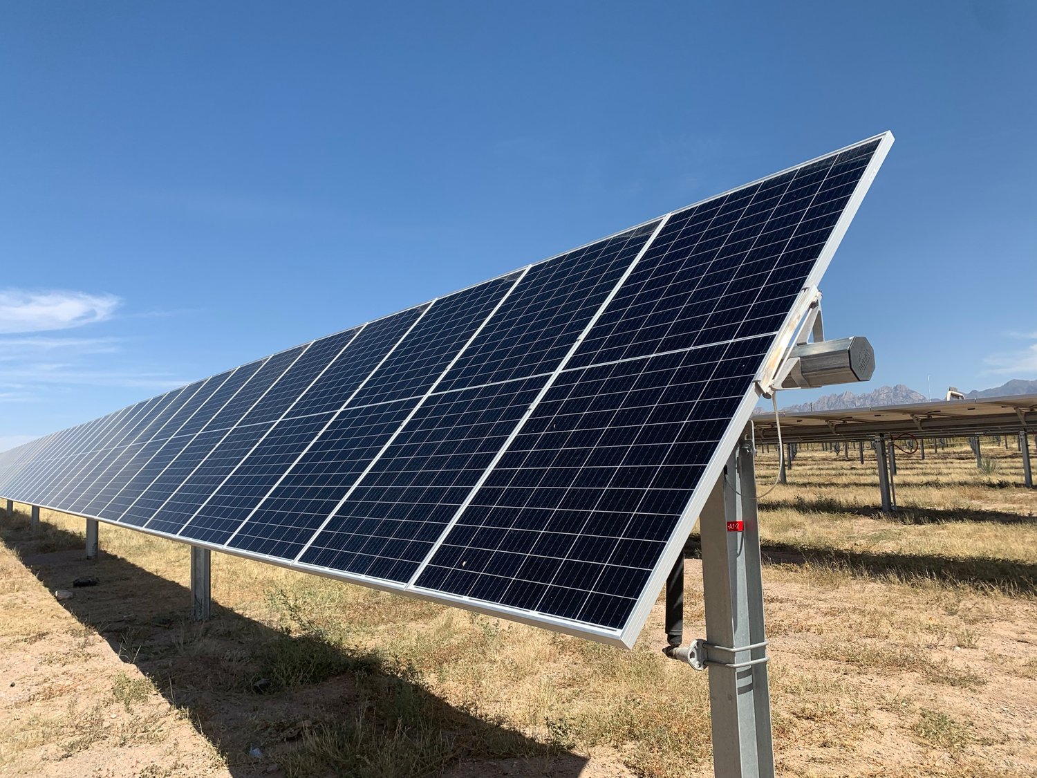 In Sept. 2021 New Mexico State University cut the ribbon on a solar array which today provides about a third of the power for the university.