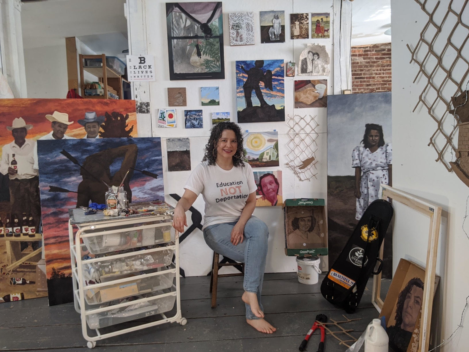 Gina Gwen Palacios in her studio.