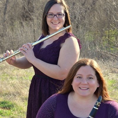 Dorothy Glick Maglione, left, and Madelyn Moore, who comprise Violetta Duo