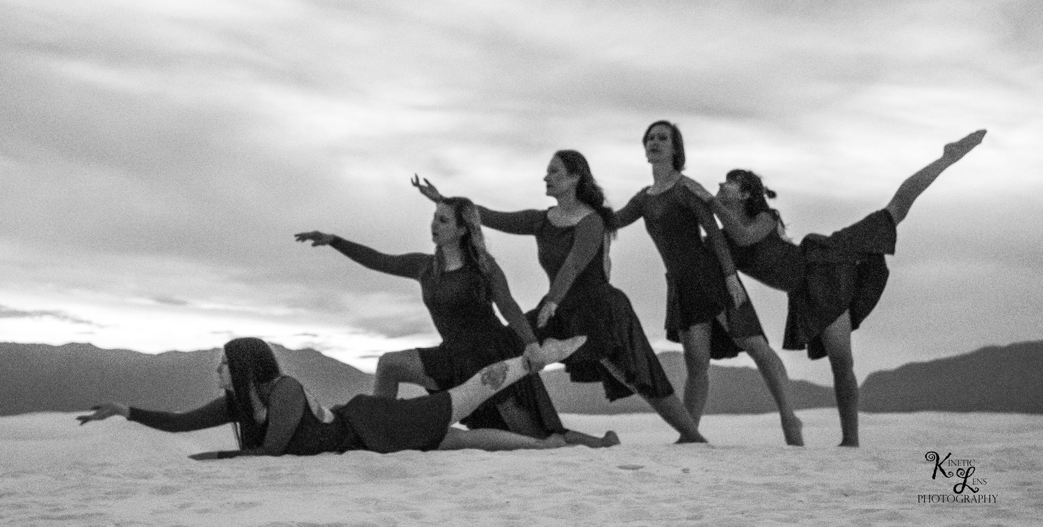 The Dance Eclectic dancers are, left to right are, Tiana Potter, Stephanie Beauregard, Rachel Goodman, Morgan Rivera and Lisa Moya.