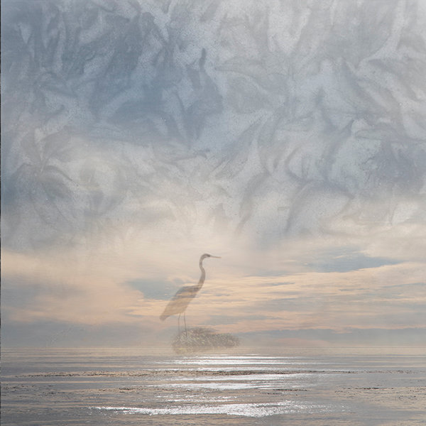 "The Heron and the Ocean" at Agave Art Gallery in Las Cruces