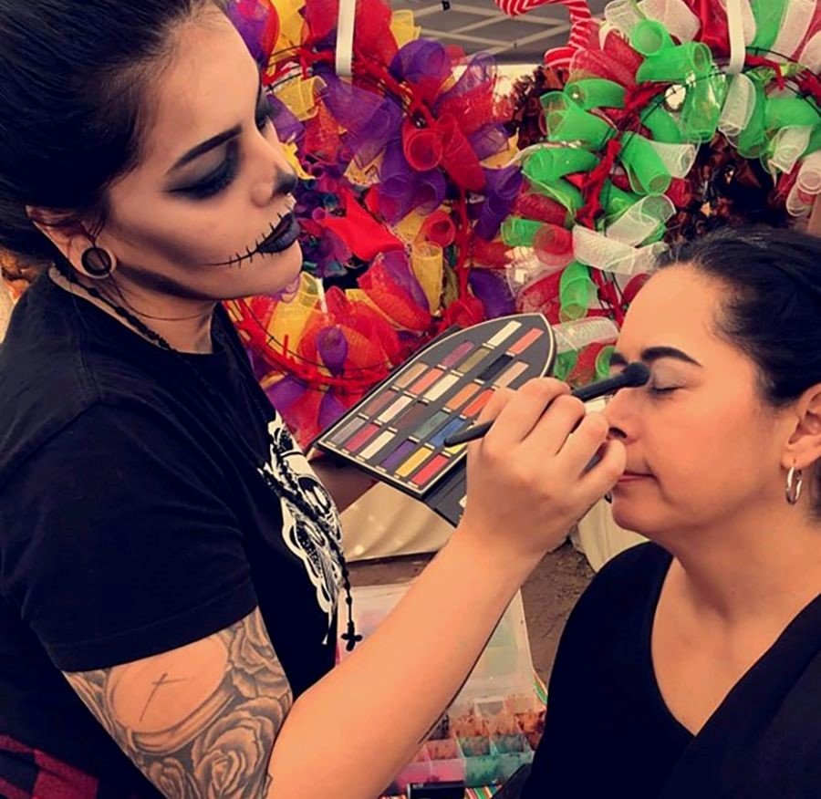 Anahy Nuñez is also known for her body and face painting and tattoo art.