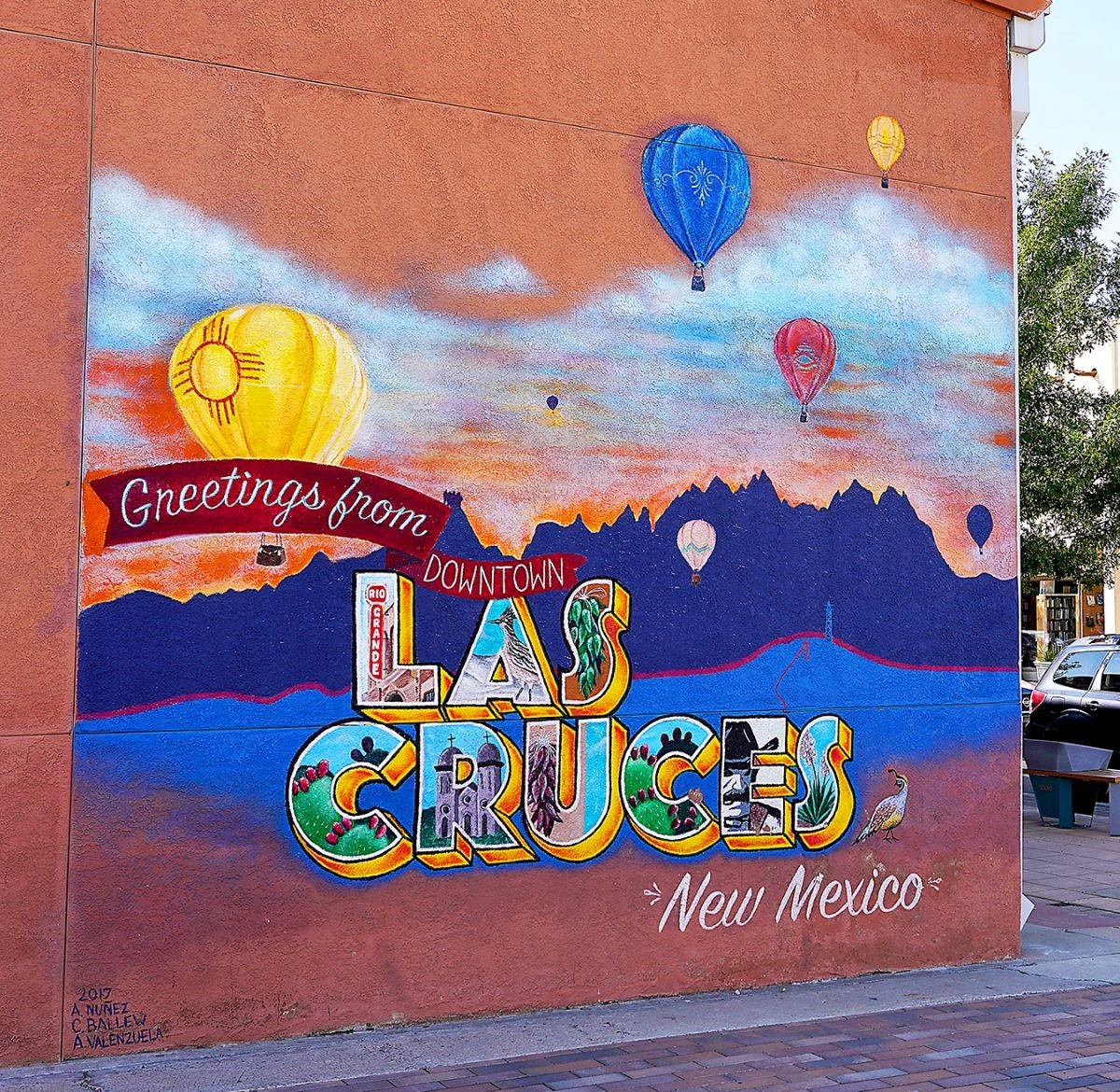 Many are familiar with one of Anahy Nuñez’s co-creations, this mural Downtown.
