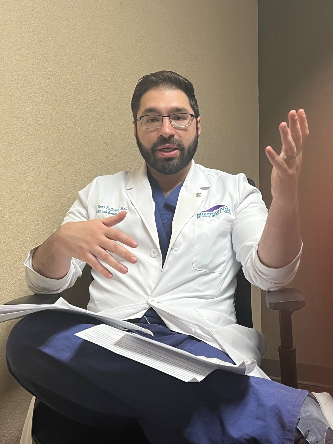 Dr. Rony Salloum, a colorectal surgery specialist in Las Cruces, believes the fourth most common cancer in America, colon cancer, can be treated successfully if detected early. New Mexicans, though improving, do not generally do a good job staying up to date with colon screenings.