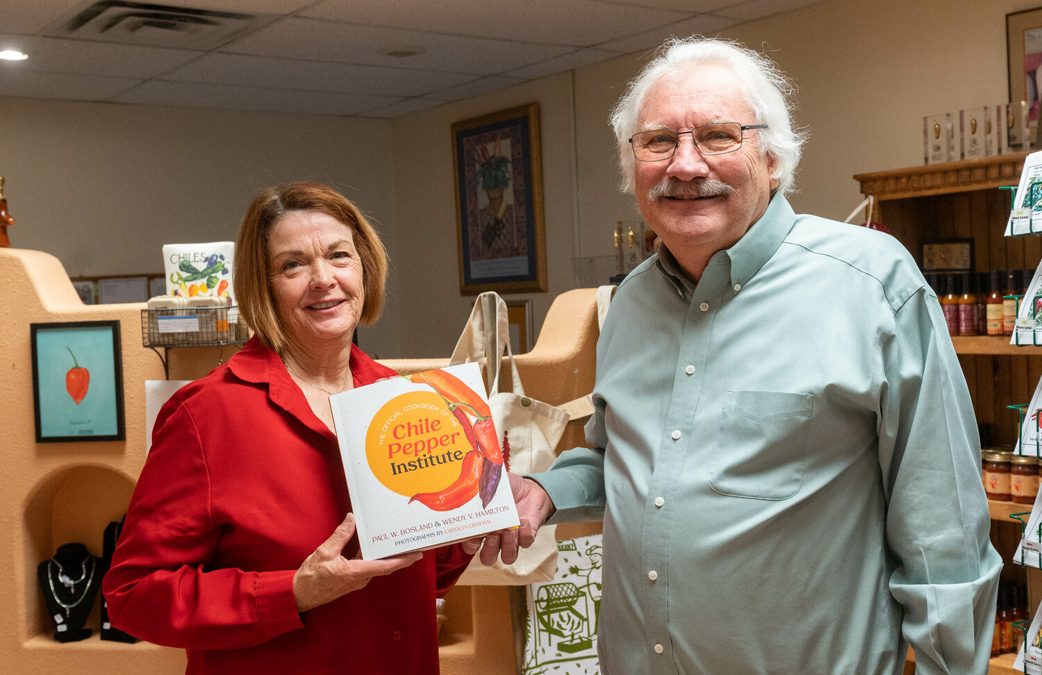 Wendy Hamilton and Paul Bosland, co authors of The Official Cookbook of the Chile Pepper Institute.
